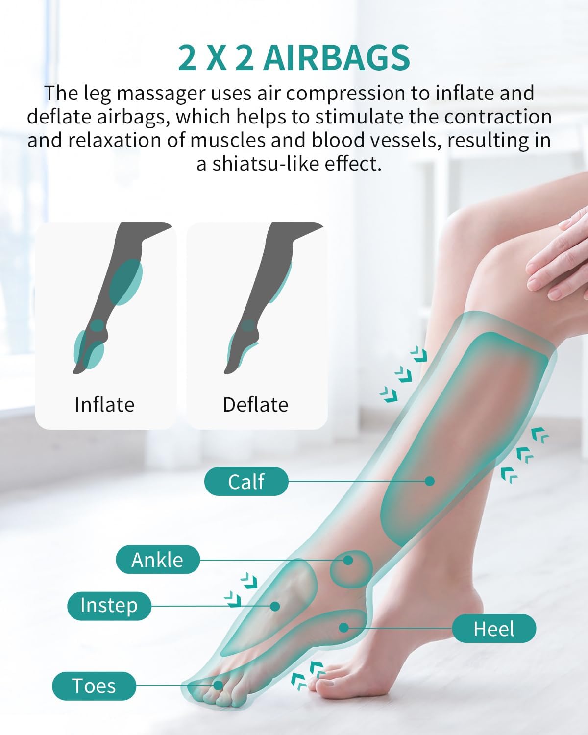 AirWrap Compression Leg Massager