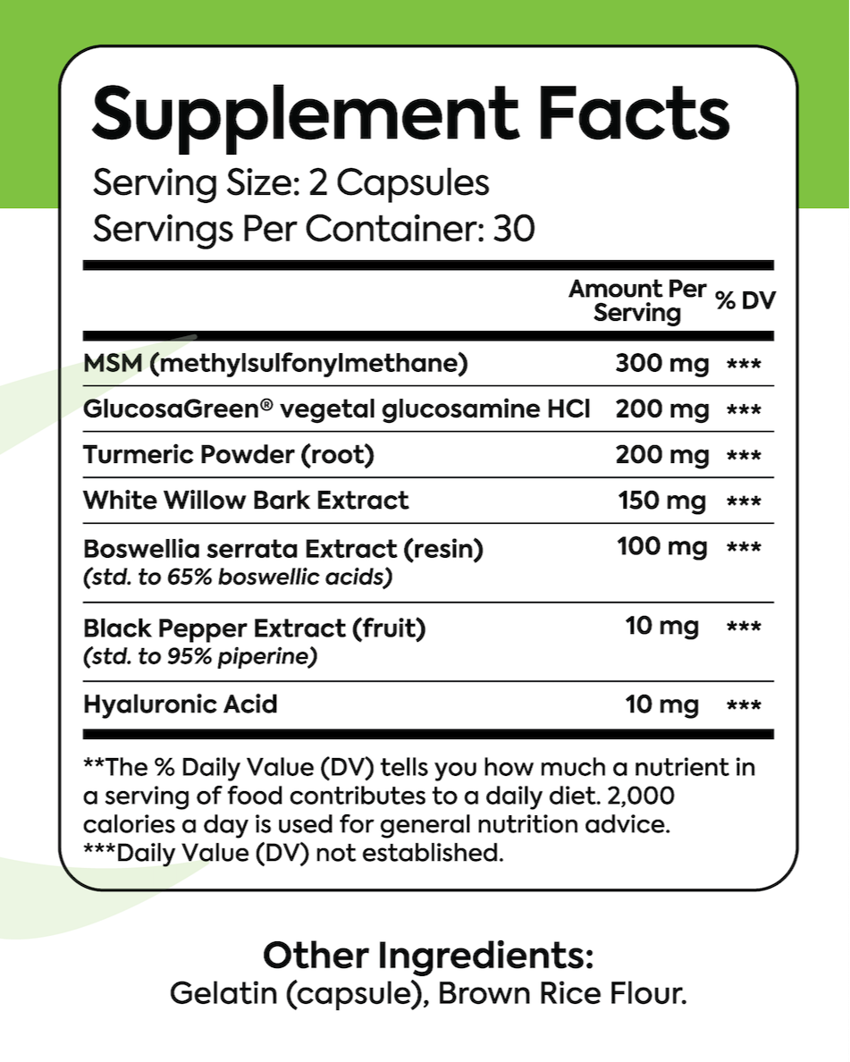 Joint Support and Anti Inflammatory Supplement